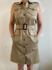 D&G Safari Khaki-Beige Cotton Dress