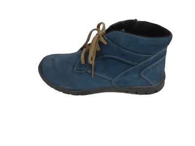 Schuhe Stiefeletten Leder  Gr 36 3,5 Mädchenschuhe blau