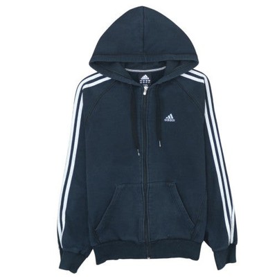 Adidas Herren Hoodie blau Full Zip Gr. S Sport Fleece Essentials