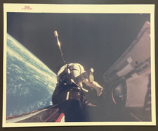 Gemini 11 Vintage NASA Red Number Color Photo Image S-66-49544 Gordon Spacewalk