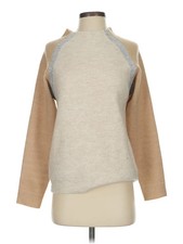 Skies Are Blue Women Brown Turtleneck Sweater XS