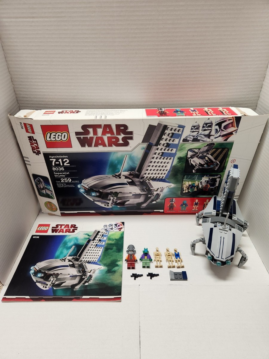 LEGO Star Wars Separatist Shuttle 8036 Complete Set w/Box