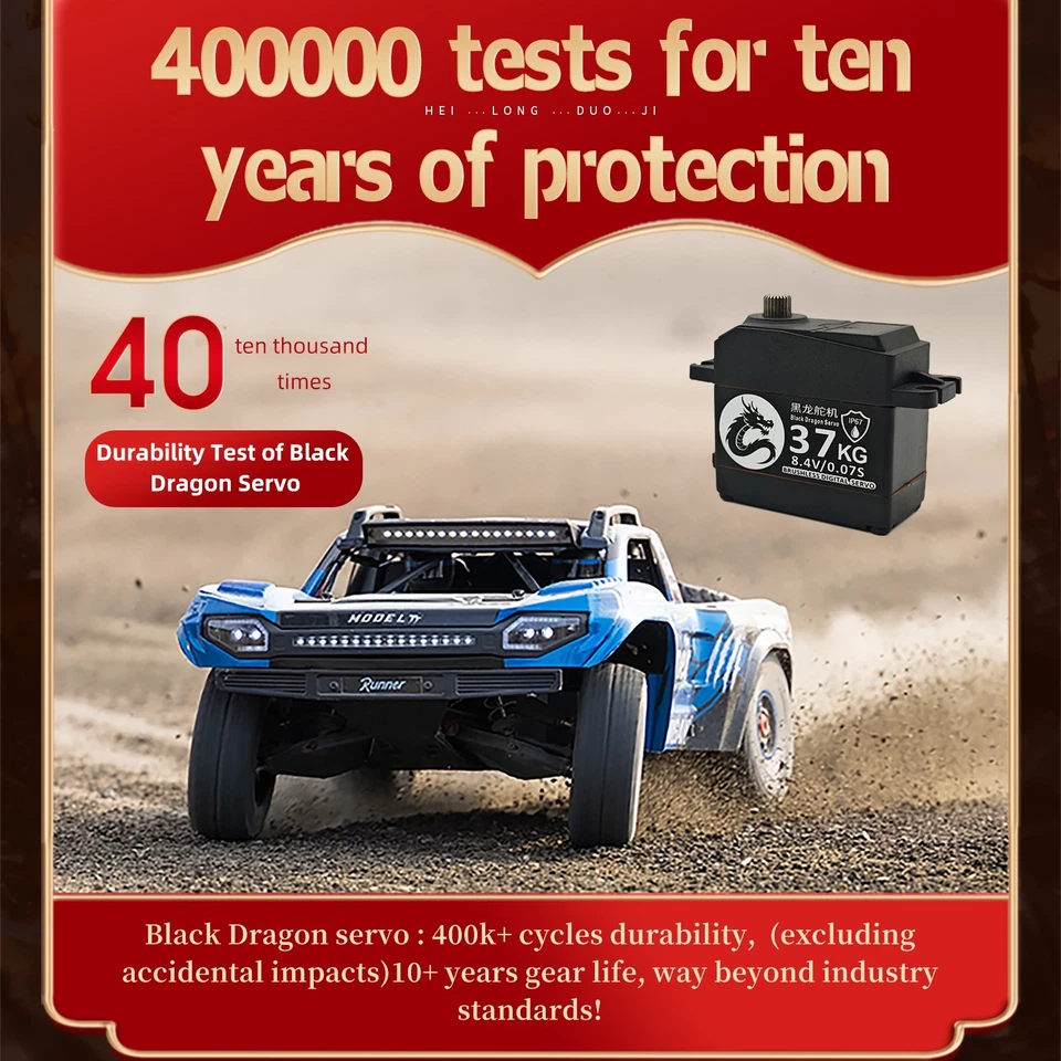 25kg Metal Gear Brushless Digital Servo BEC 8.4v HIGH TORQUE &SPEED for RC car - Image 4 of 4