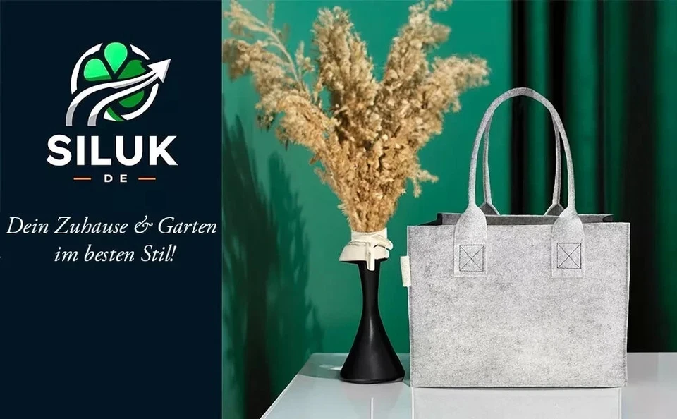 SILUK Filztasche Einkaufstasche Tasche Tragetasche Shopper 35 x 20 x 28cm Farben - Bild 4 von 4