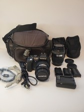 Olympus E-500 DSLR Camera Kit 2 Lenses 3 Batteries Charger Bag Accessories