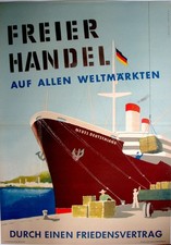 Plakat Original DDR Wirtschaft 1952