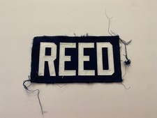 Virginia UVA Cavaliers Football Joe Reed Game Worn Blue Jersey Nameplate