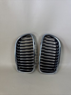 BMW Grill Front Inserts #188013 Silver Lot Of 2