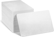 100 Pcs Sublimation Business Card Blanks   3.4x2.1x0.095 inches, White