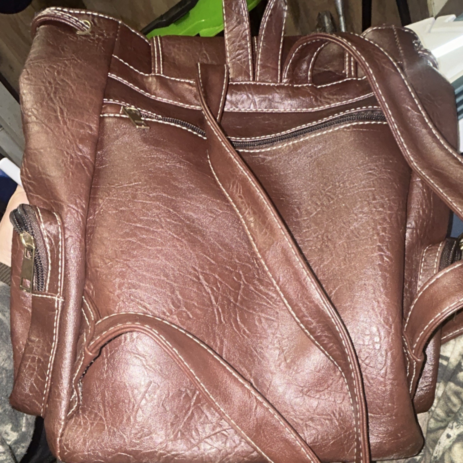 Brown Women's Backpack with Multiple Compartments… - image 2