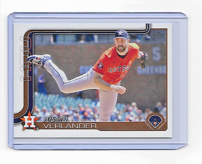 2025 TOPPS SERIES ONE JUSTIN VERLANDER BASE CARD - CARD #118 - HOUSTON ASTROS