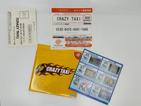CRAZY TAXI 1 SEGA DREAMCAST NTSC J JAPANESE Version Disc and Inserts only