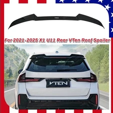 Gloss Black Rear Trunk Lid Roof Window Visor Spoiler Fits BMW X1 U11 2023-2025