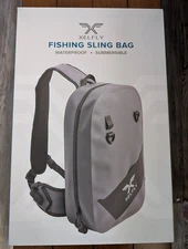 Xelfly Submersible Fishing Sling Backpack Bag with Rod Holder, Gear Loops -