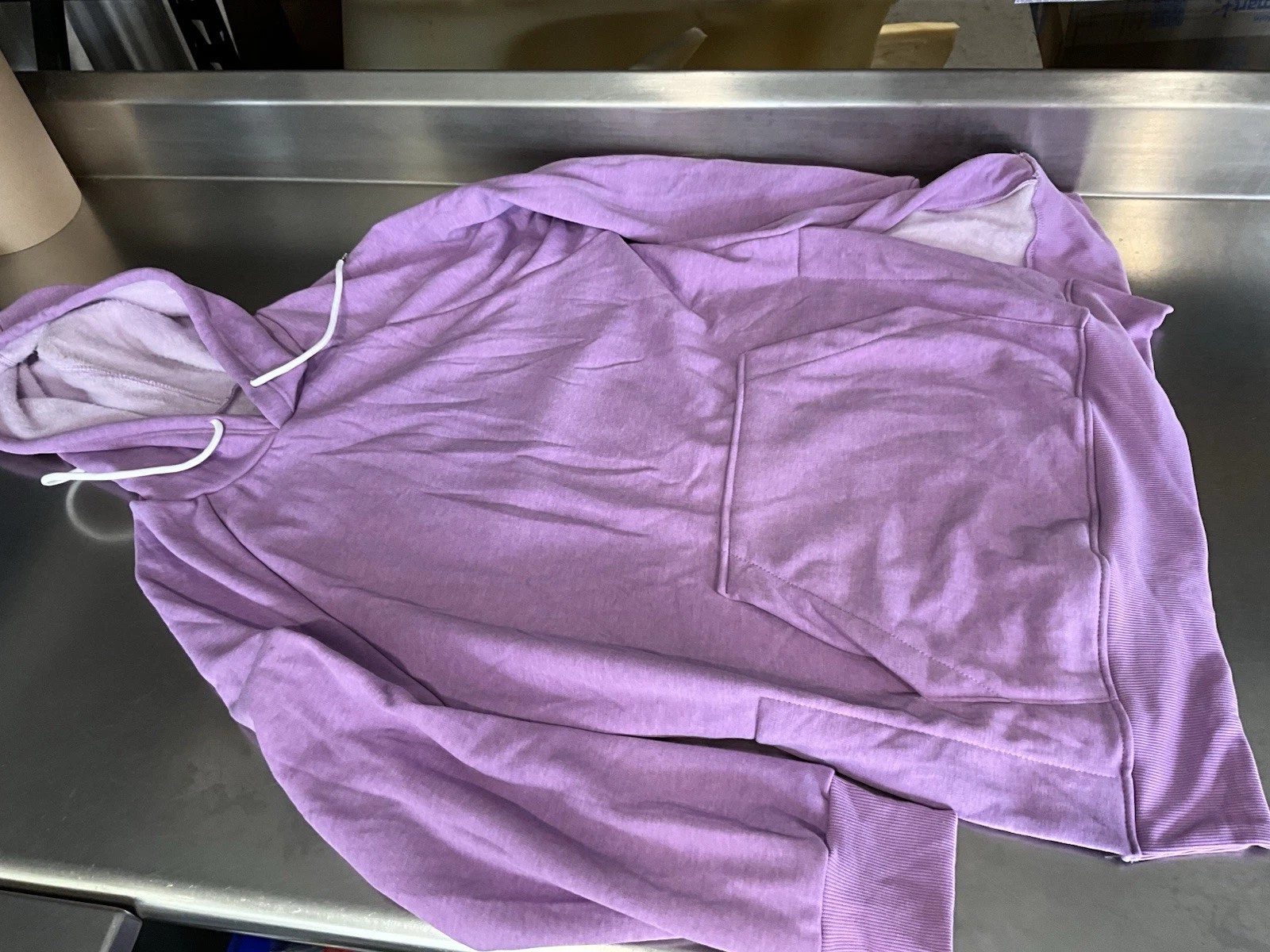 OFF WHITE The Warmy Felpa con Cappuccio Oversize Abito Panna MEDIA Ultra Morbida Calda ATL125