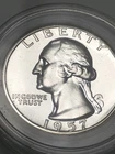 1957  Gem Proof Quarter 90% SILVER EYE CANDY Blazing Mirrored Surfaces