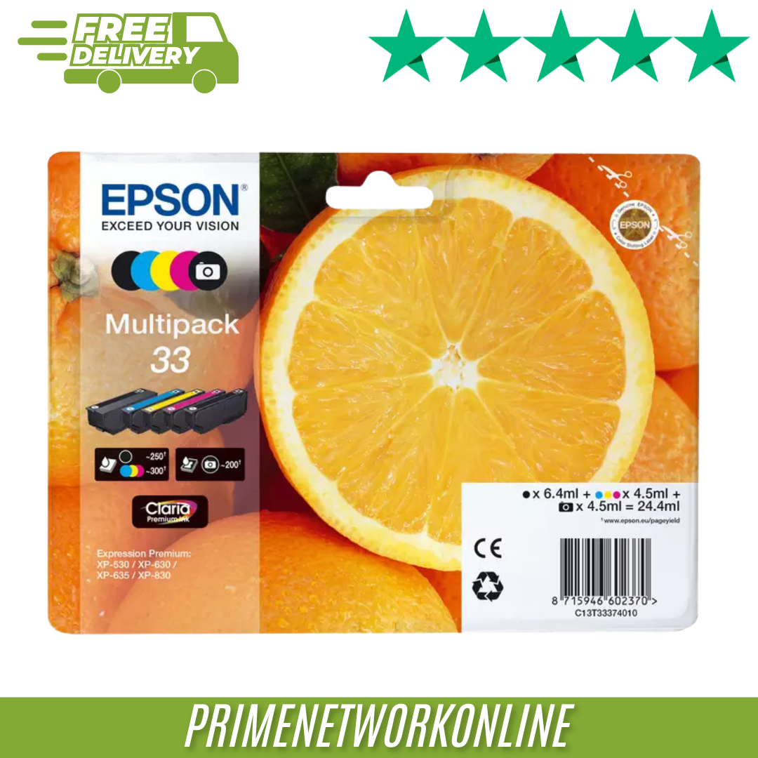 Epson 33 Ink Cartridge Claria Premium Oranges CMYK/Photo Black - Image 5