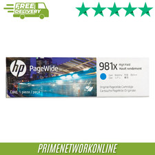 Genuine HP L0R09A 981X High Yield Cyan Original PageWide Ink Cartridge ⭐⭐⭐⭐⭐