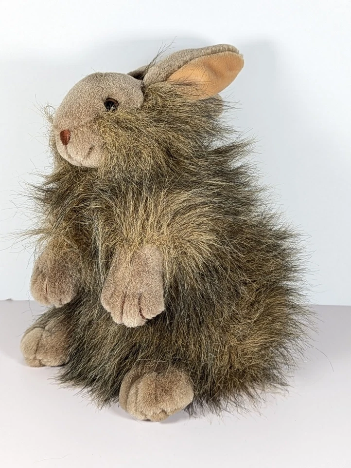 Realistic Long Hair Bunny Rabbit Floppy Feet Brown Plush Stuffed Manhattan Toys - Image 3 of 4