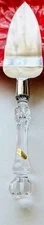 New Mirage Cake Pie Server with Faceted Clear Crystal Look Acrylic Handle