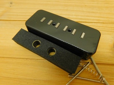 P-90 Staple Bridge Pickup Black Alnico 5 13.1k | eBay