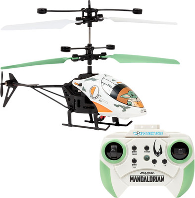Star Wars Baby Yoda RC Helicopter   Easy Fly Remote Control Helicopter with LED
