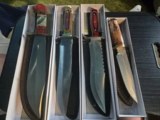 Chipaway Cutleryq Fixed Blade Hunting Knife Lot ++ Lot Of 4  LOOK!!!👀