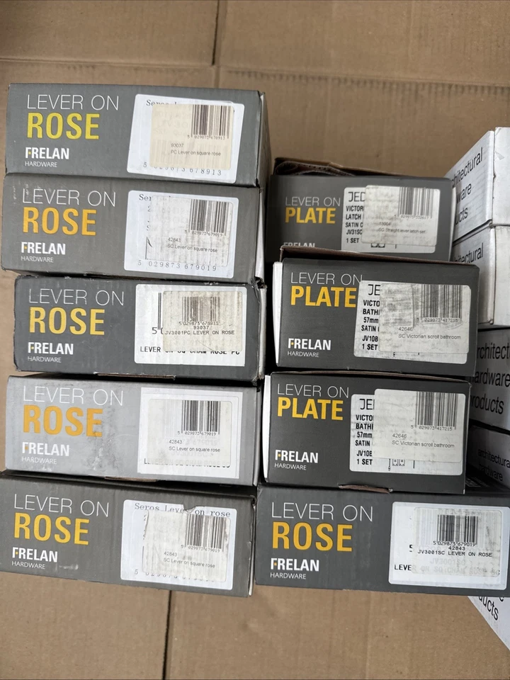 BUNDLE Of 13 Pairs Of JEDO frelan Door Handles - mix designs and styles - Image 2 of 3