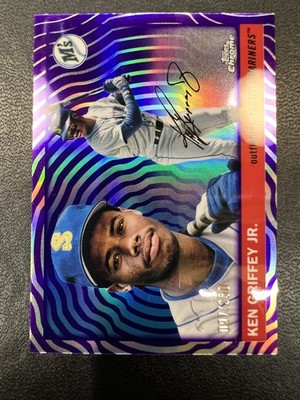 2025 Topps Chrome Platinum Ken Griffey Jr. Purple Vibrations Refractors #/250