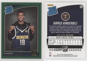 2018 Panini Donruss Rated Rookies Green Flood Jarred Vanderbilt #151 Rookie RC