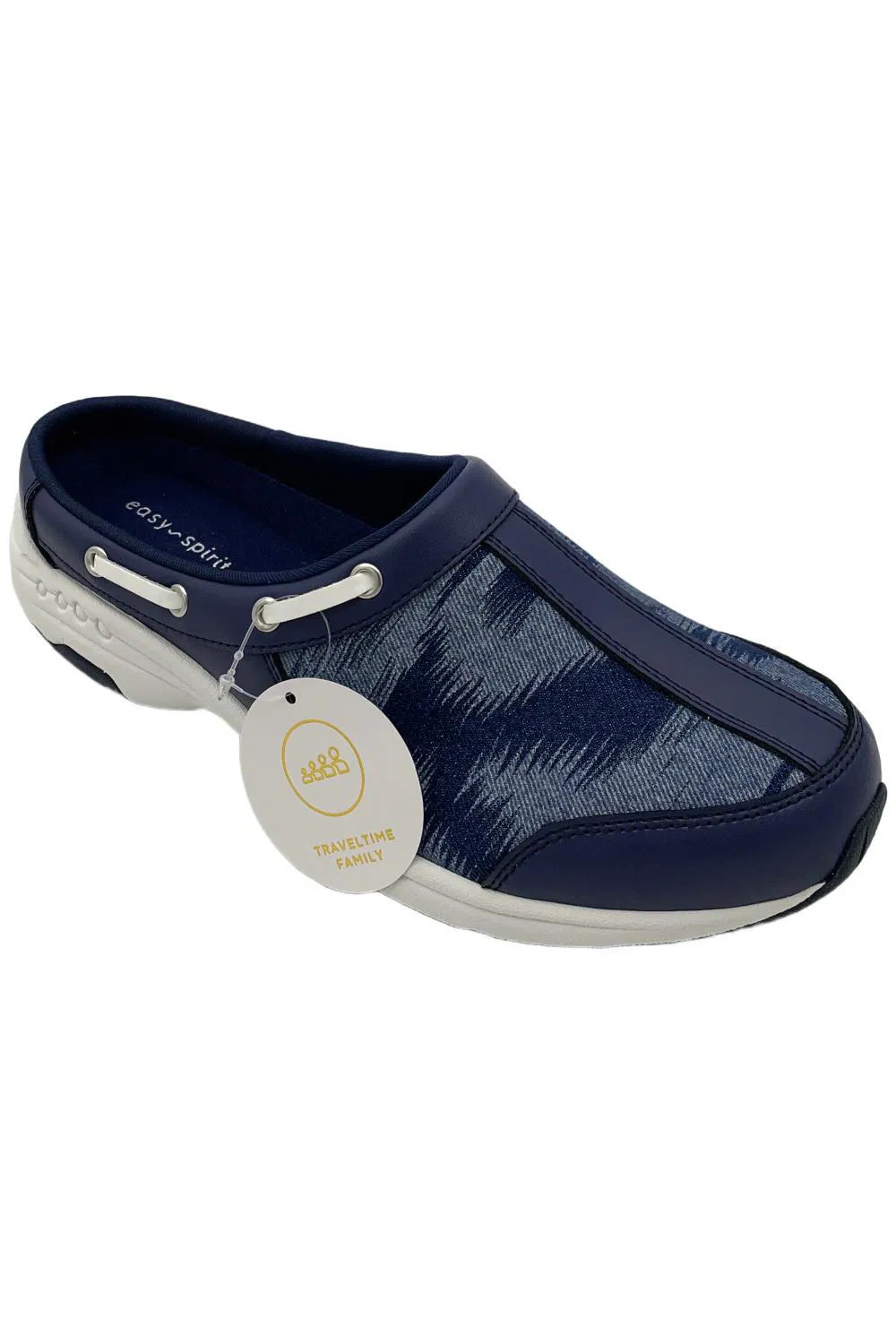 Easy Spirit Travelport Slip on Mule Denim/Ikat