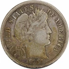 1907-O Barber Silver Dime VF Uncertified #917