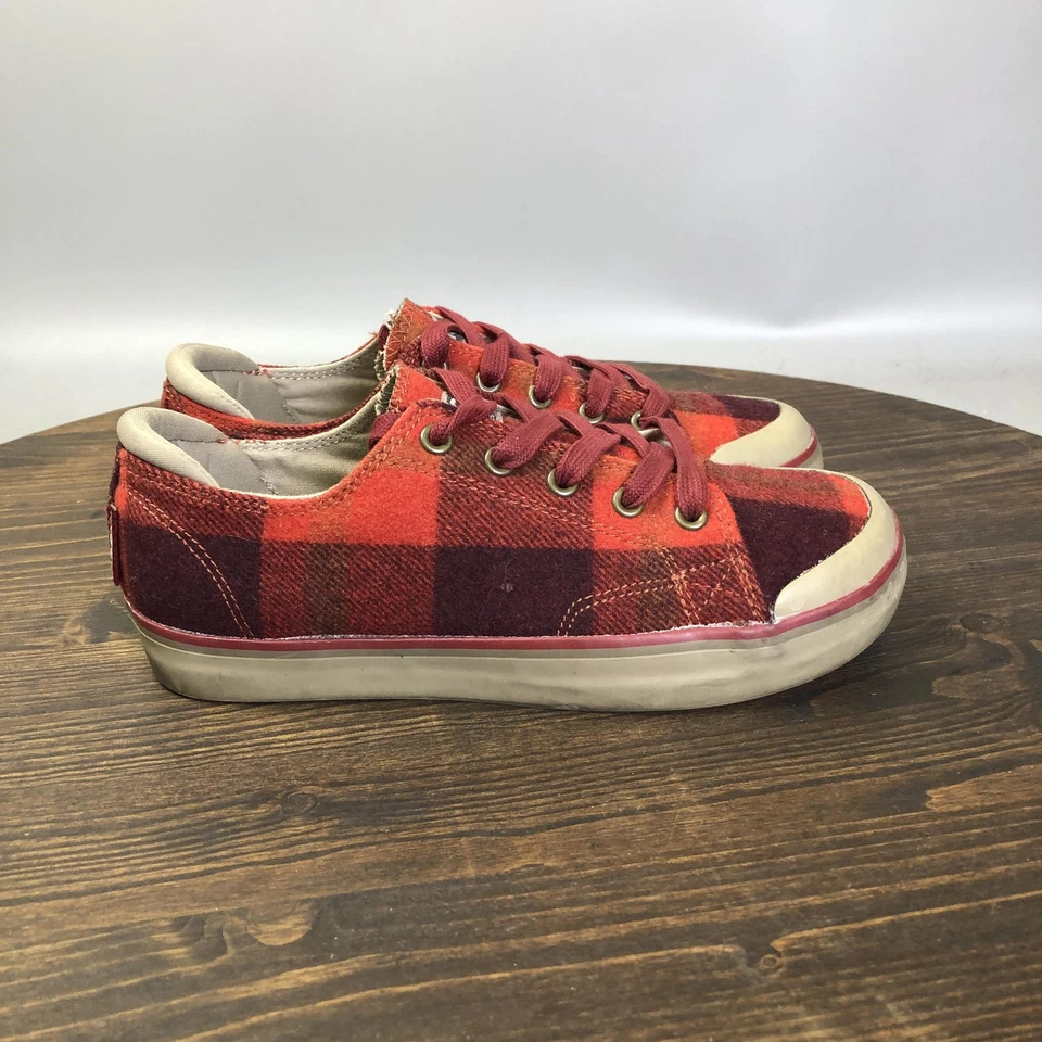 Zapatos informales Keen Coronado para mujer talla 7 rojos a cuadros de lana con cordones Foto 4 de 4