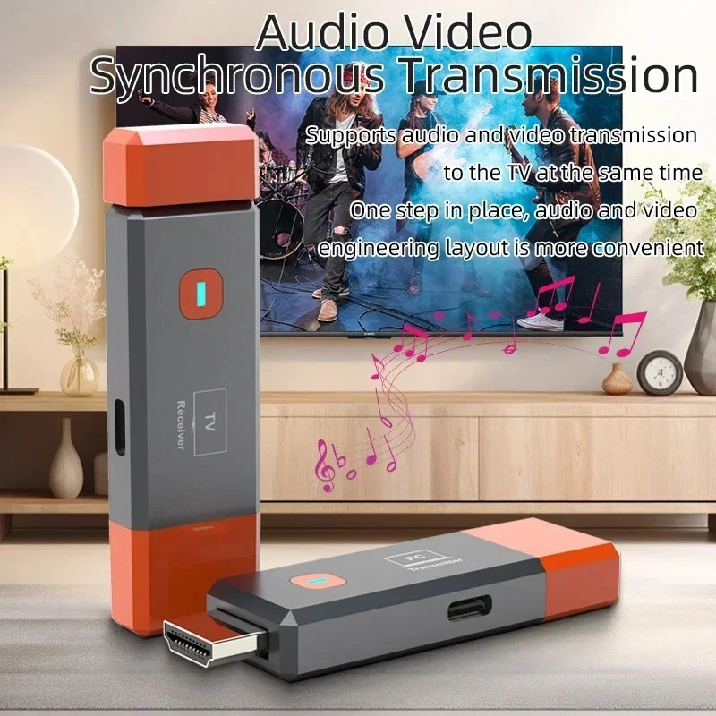 50M Wireless Video Sender Empfänger Hdmi-Kompatibel Extender TV Stick Bildschirm - Bild 4 von 4