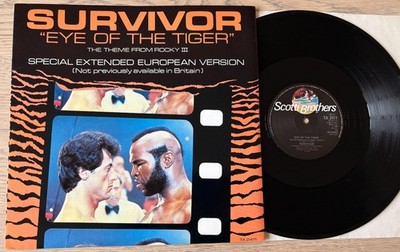 SURVIVOR EYE OF THE TIGER EXTENDED MIX 12'' SCOTTI BROTHERS 1982 NR MINT ROCKY UK