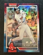 2026 Topps Chrome Trevor Story #60 Red White Blue Refractor