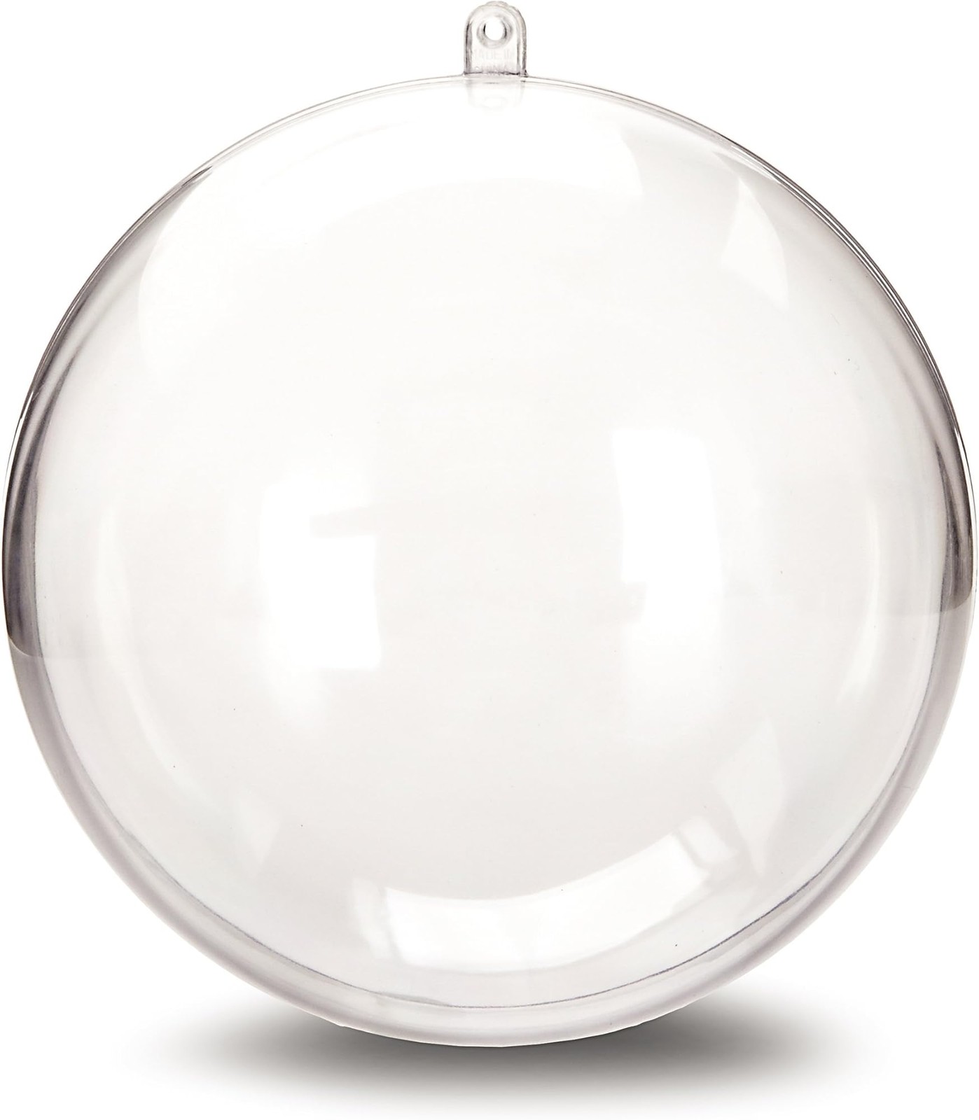 Darice 1105-89 Plastic Ball Ornament, 140mm, Clear,Christmas