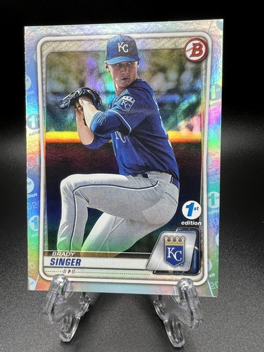 Brady Singer [Sky Blue Foil] #BFE-42 2020 Bowman 1st Edition card