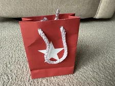 Mini Red Gift Bags Handles Paper Gift Wrap Macy’s Magic 4.5” x3.5” x3.5” Small