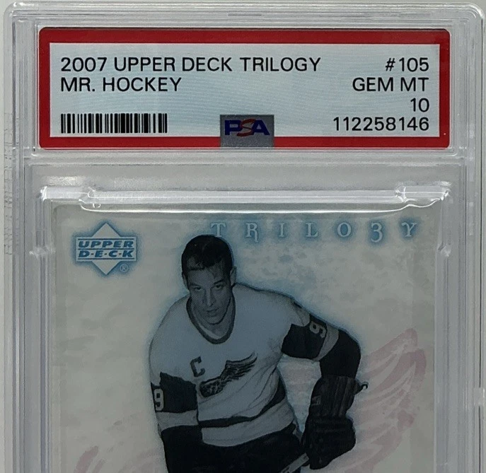 Gordie Howe PSA 10 -2007 Upper Deck Trilogy “Mr. Hockey-Frozen in Time” /799 HOF - Image 2 of 4