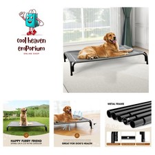 Collapsible Elevated Dog Bed for Extra Large Dogs - Ultimate Cooling Comfort