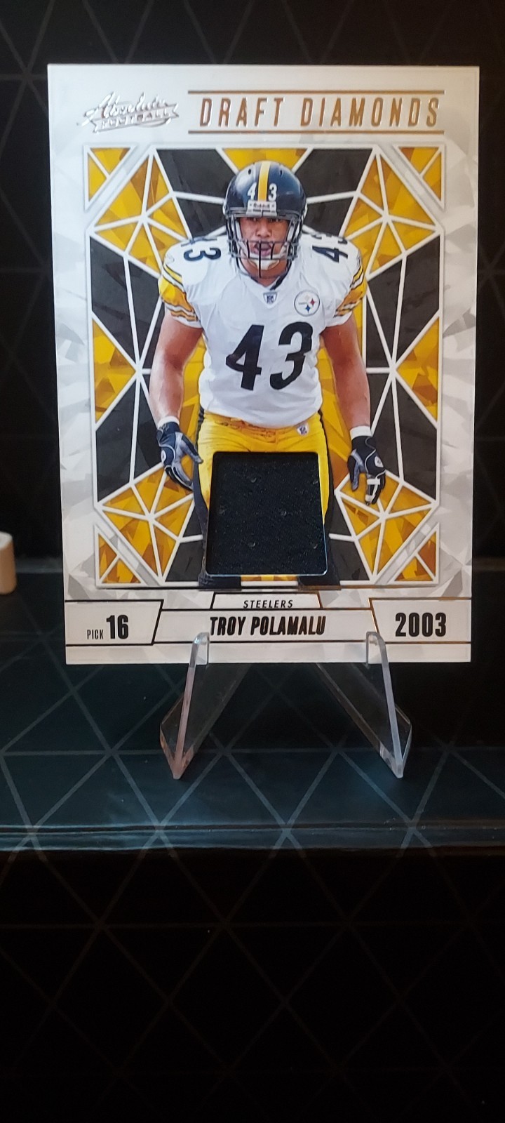 2024 Panini Absolute - Draft Diamonds Jersey Troy Polamalu #DDJ-TPU (MEM)