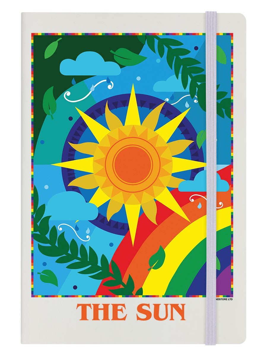 Deadly Tarot Notebook Pride The Sun A5 Hard Cover Cream 14x21cm