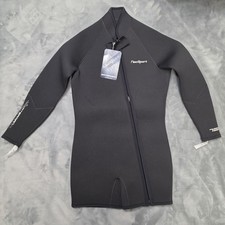 NeoSport Waterman 7mm Wetsuit Jacket S Black Neoprene Zip NWT