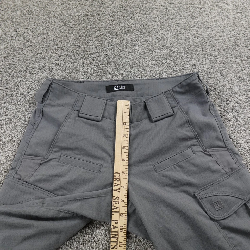 Pantalones tácticos 5.11 para mujer 2 grises Stryke Ripstop utilitarios carga ropa de trabajo senderismo Foto 4 de 4