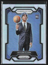 Jaylen Clark 2023-24 Panini Prizm Silver RC #166 Minnesota Timberwolves