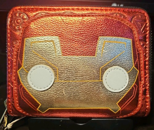 Loungefly Disney Funko Pop Marvel Ironman Cosplay Zip Around Wallet