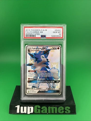 Lycanroc GX SV67/SV94 Hidden Fates PSA 10