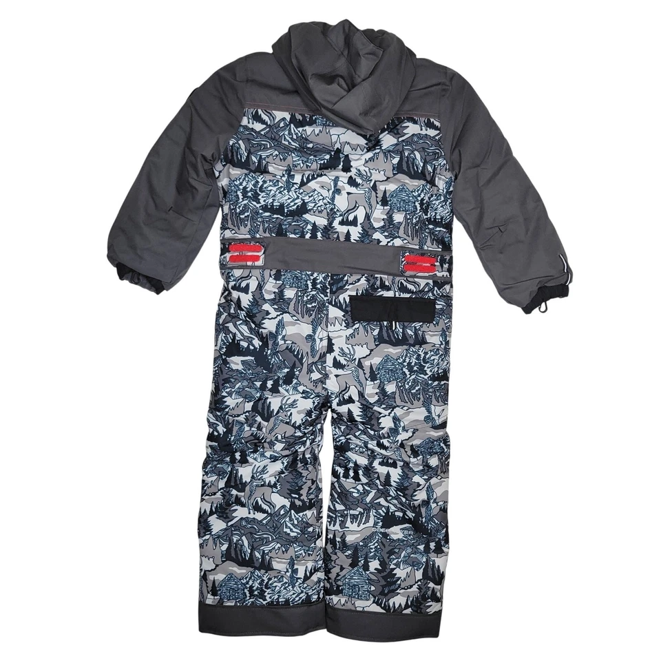 Traje de esquí Obermeyer niños talla 5 Quinn una pieza aislado cremallera frontal impermeable 10K Foto 2 de 4