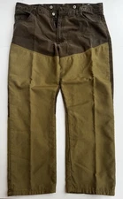 Wrangler Pro Gear Work Jeans Pants Men's 40x30 Double Front Brush Guard Brown